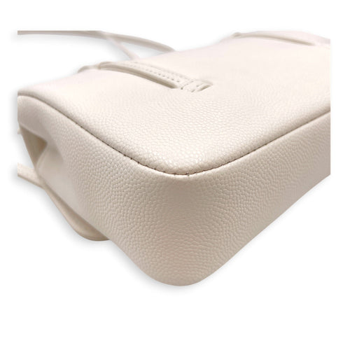 Preppy Mini White Shoulder Bag in Calfskin Gold hardware CL2607-22233 8