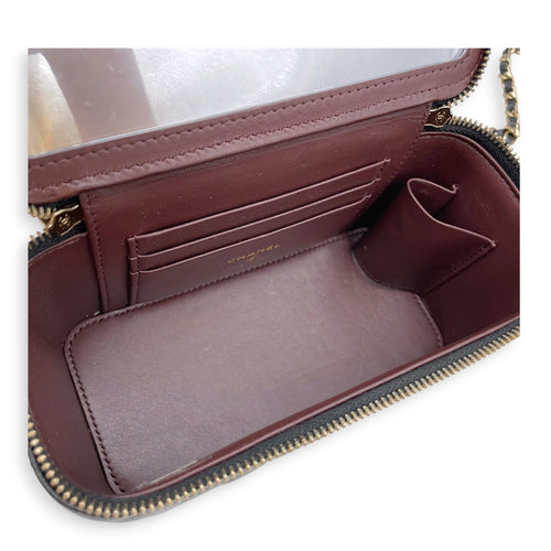 Vanity Case Black Crossbody Bag in Caviar Leather Gold hardware CL2607-22234 6
