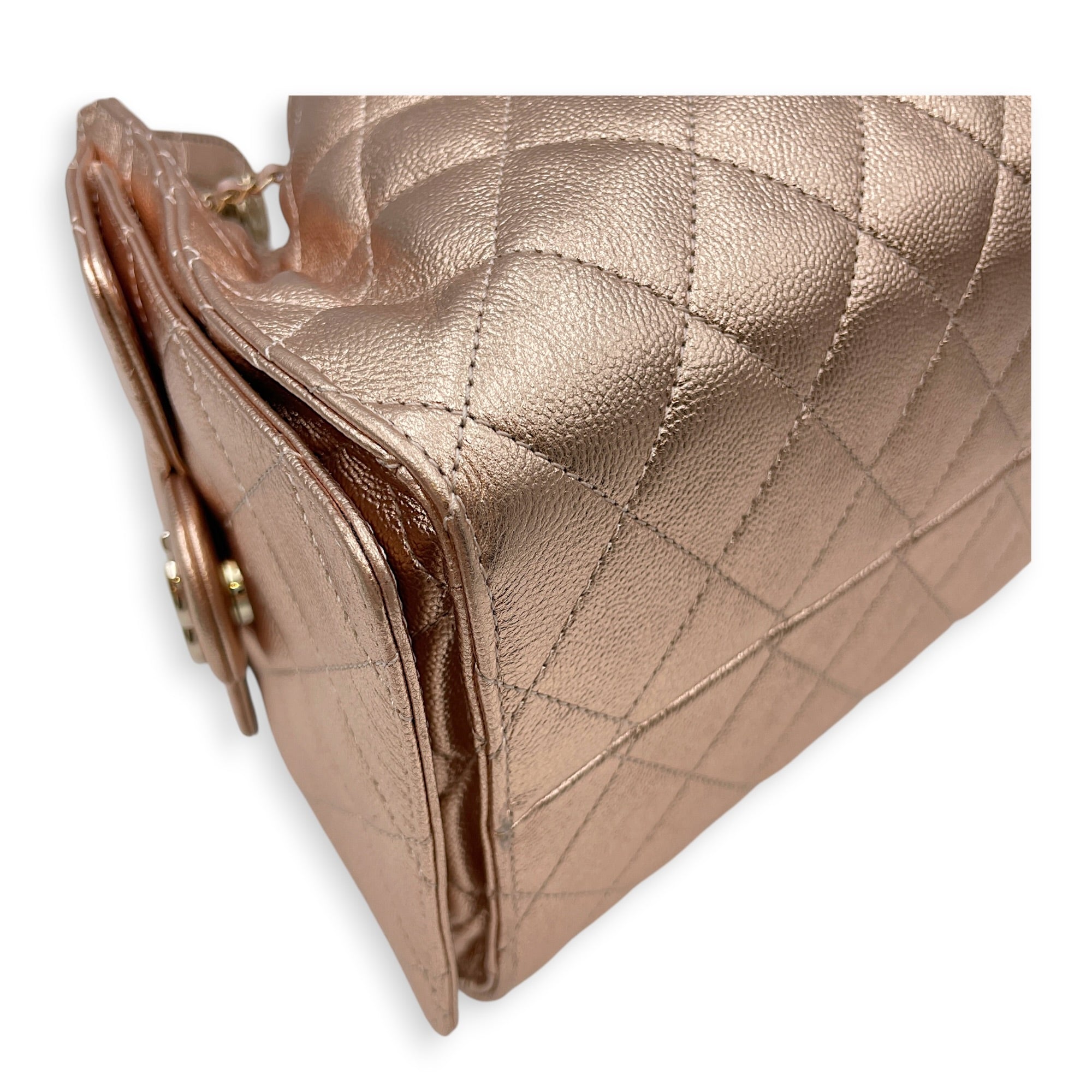 C25 Small  Champagne Gold  Shoulder Bag Rose Gold hardware CL2607-22236 12