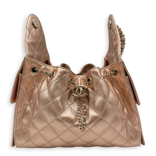 C25 Small  Champagne Gold  Shoulder Bag Rose Gold hardware CL2607-22236 1