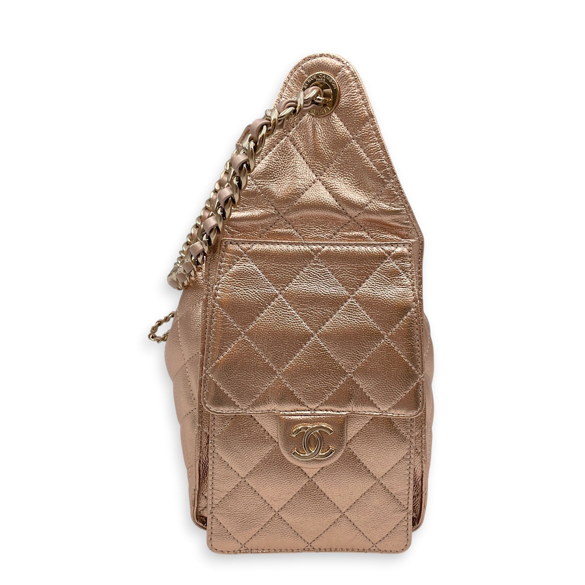 C25 Small  Champagne Gold  Shoulder Bag Rose Gold hardware CL2607-22236 4