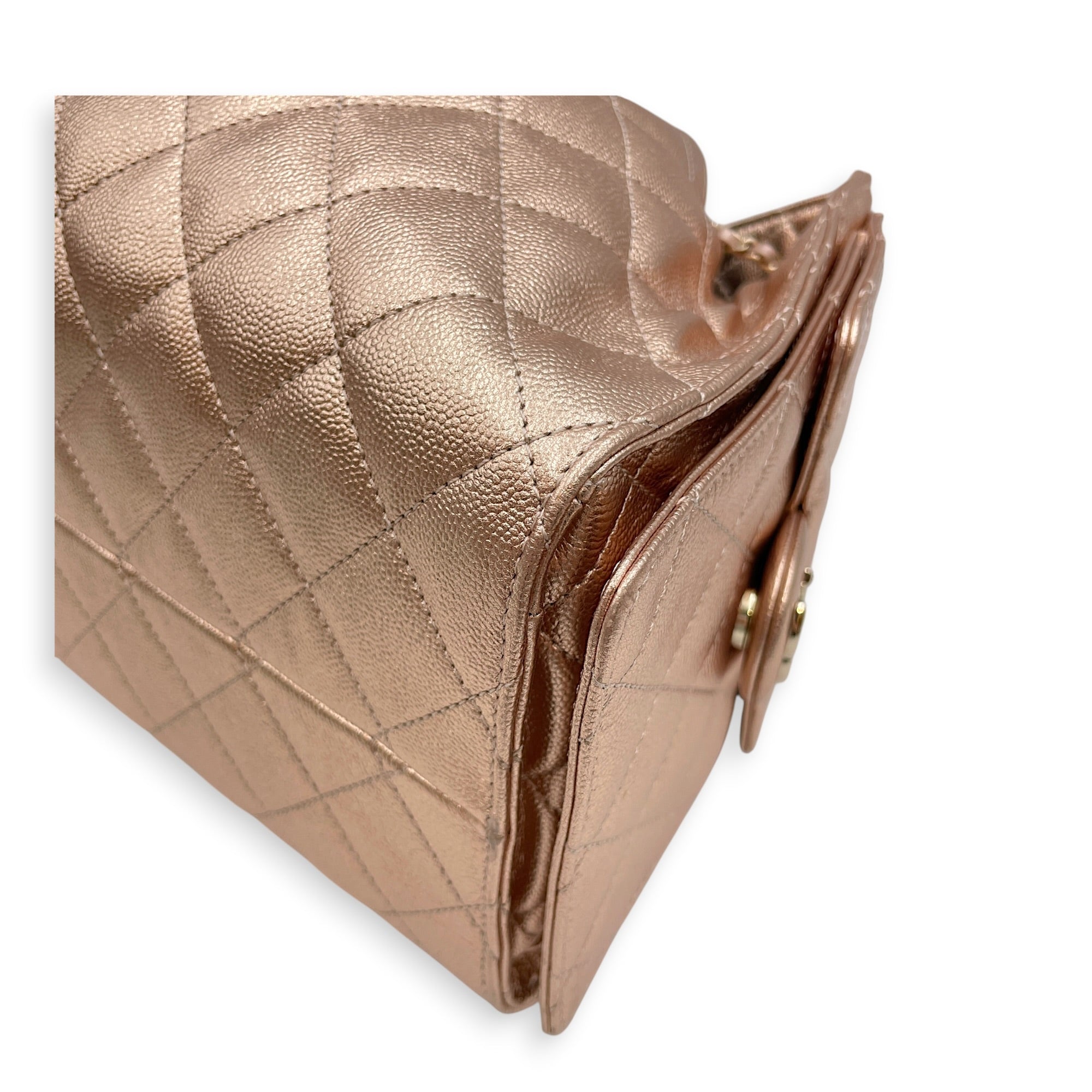 C25 Small  Champagne Gold  Shoulder Bag Rose Gold hardware CL2607-22236 7