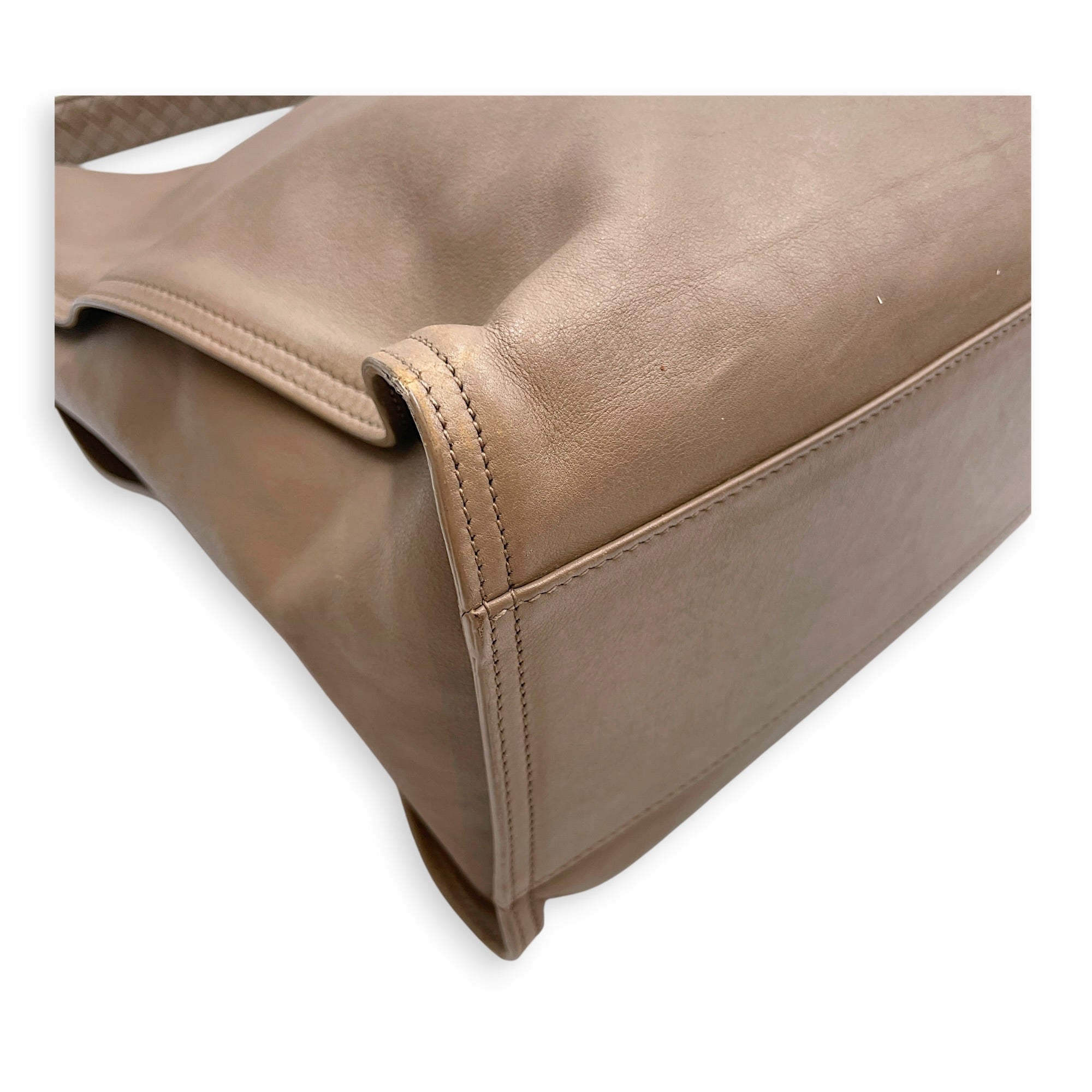 Hobo Brown Shoulder Bag in Nappa Leather Brunito hardware CL2607-22237 11