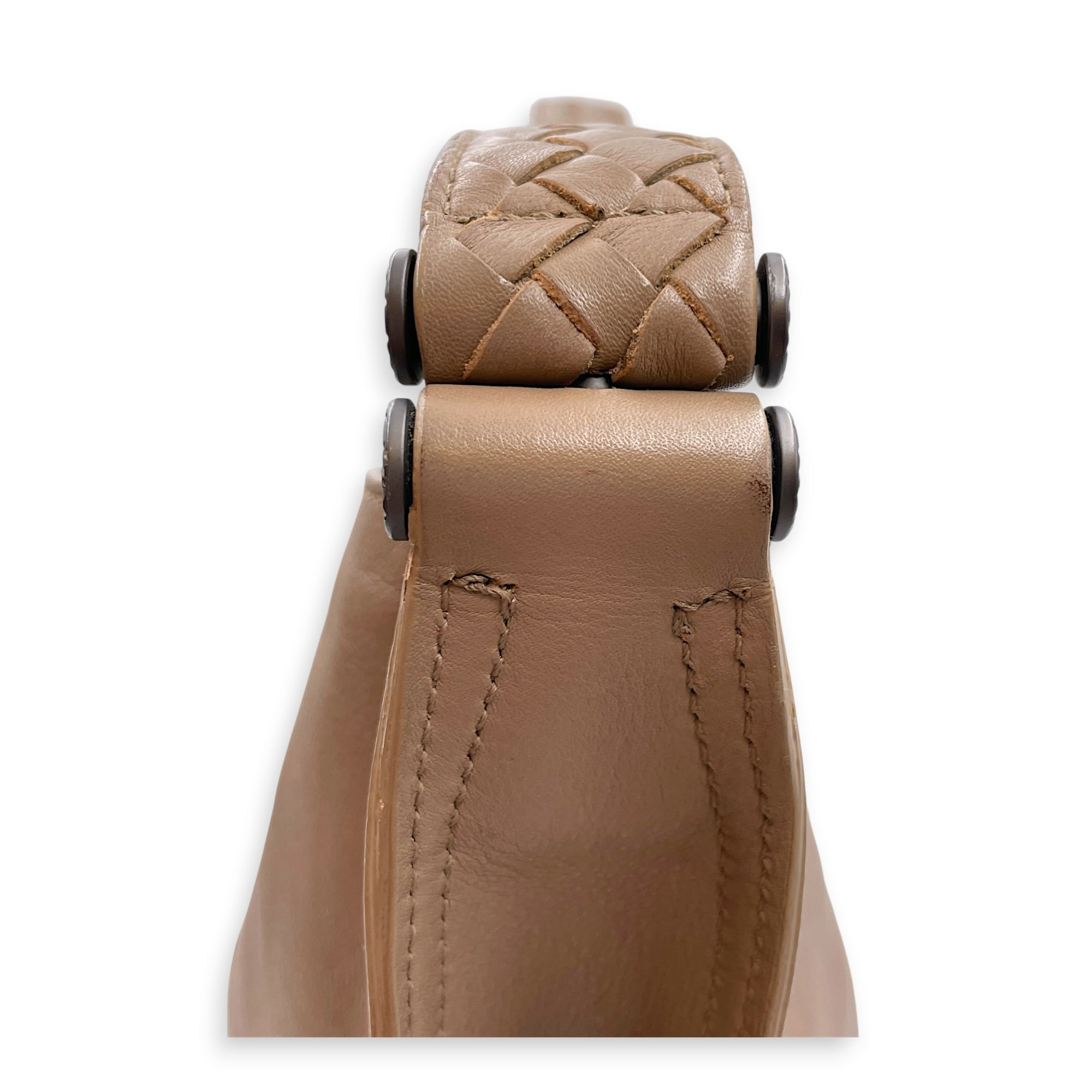 Hobo Brown Shoulder Bag in Nappa Leather Brunito hardware CL2607-22237 12