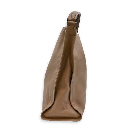 Hobo Brown Shoulder Bag in Nappa Leather Brunito hardware CL2607-22237 3