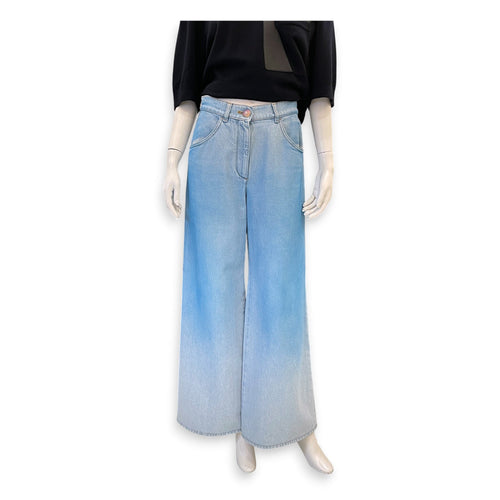 Light Wash blue Denim Jeans with rainbow -coloured button Size 36  Blue Ready-To-Wear in Cotton CL2607-22248 1
