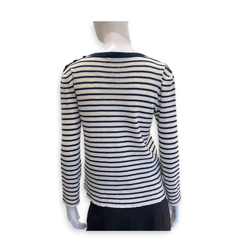 Diorivera Knit Top 42 Blue Ready-To-Wear in Linen CL2607-22250 2