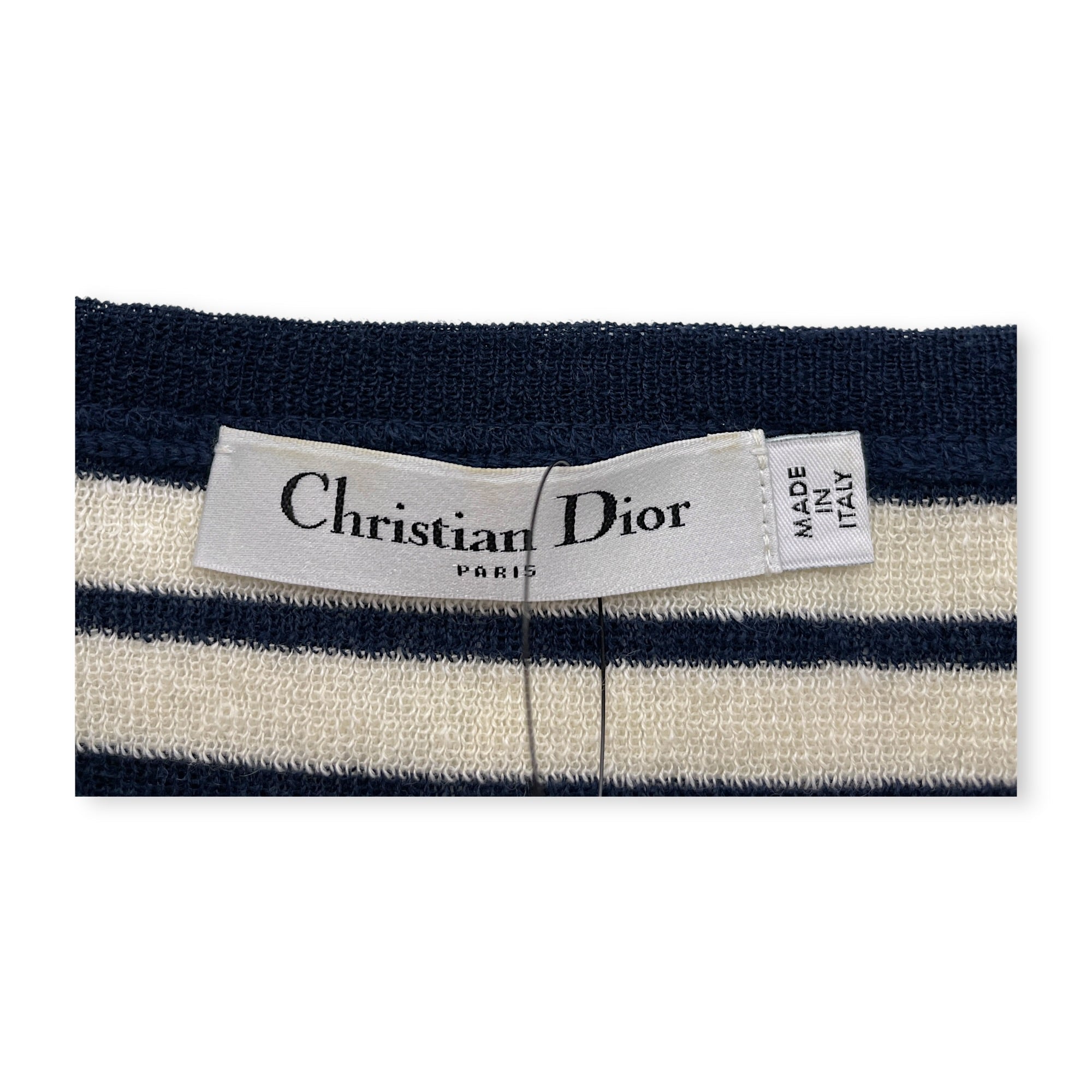 Diorivera Knit Top 42 Blue Ready-To-Wear in Linen CL2607-22250 3