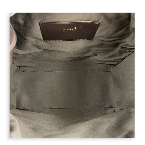 C25 Medium Brown Shoulder Bag in Suede Leather Gold hardware CL2607-22251 6