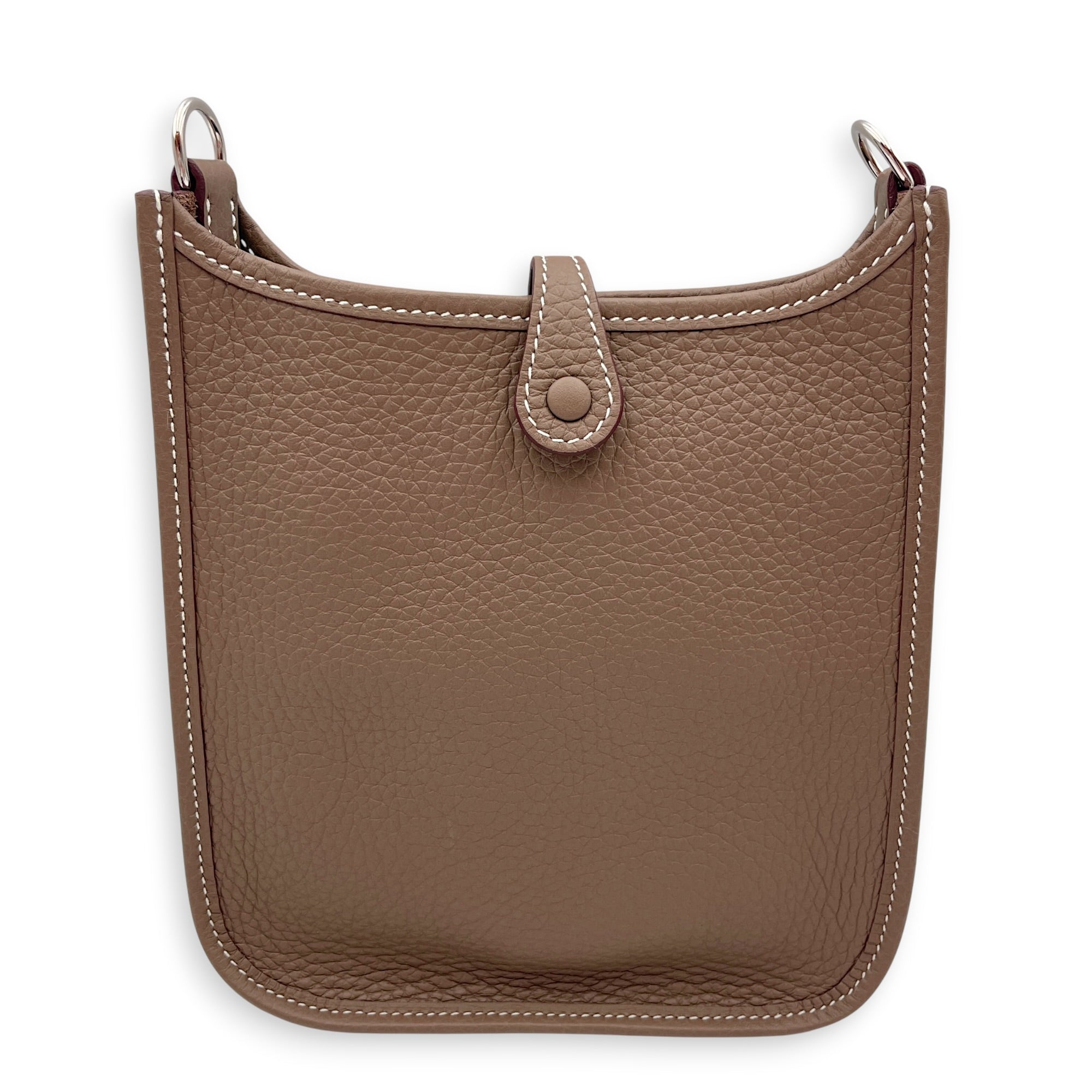Evelyne Mini Etoupe in Clemence Palladium hardware CL2607-22252 2