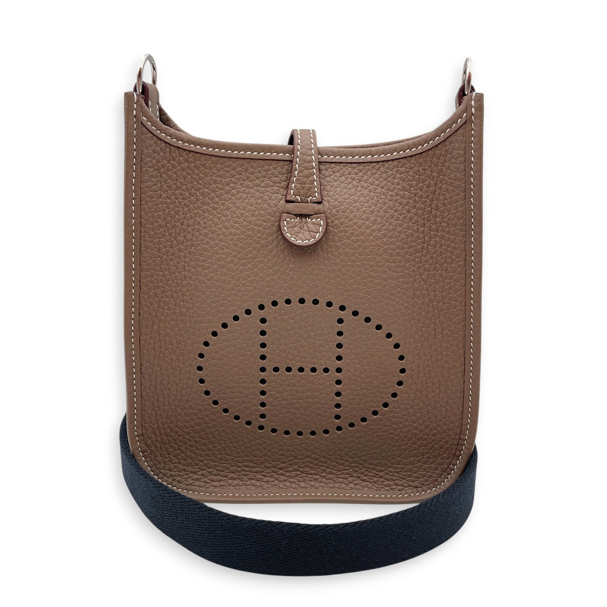 Evelyne Mini Etoupe in Clemence Palladium hardware CL2607-22252 3
