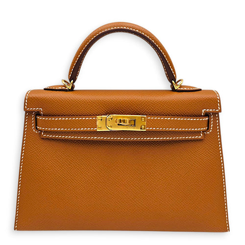 Sellier Kelly 20 Gold in Epsom Gold hardware CL2607-22254 1