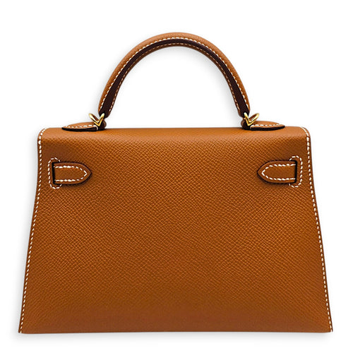 Sellier Kelly 20 Gold in Epsom Gold hardware CL2607-22254 2