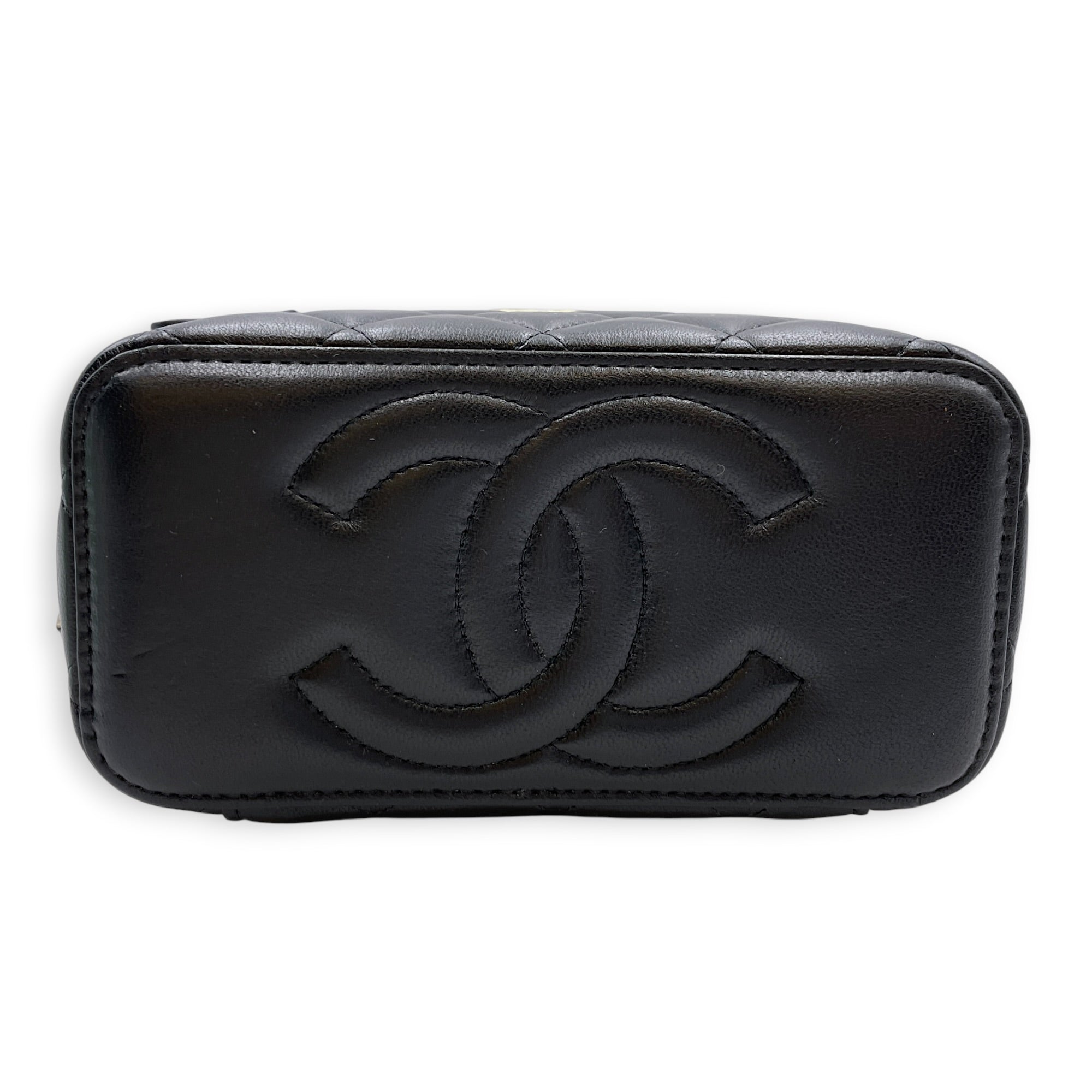 Vanity Case Black Crossbody Bag in Lambskin Gold hardware CL2607-22255 3
