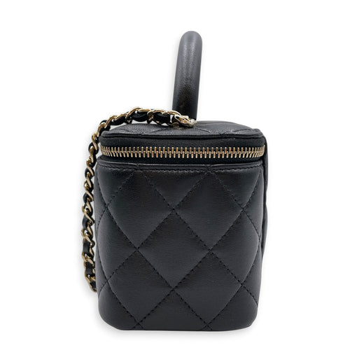Vanity Case Black Crossbody Bag in Lambskin Gold hardware CL2607-22255 4