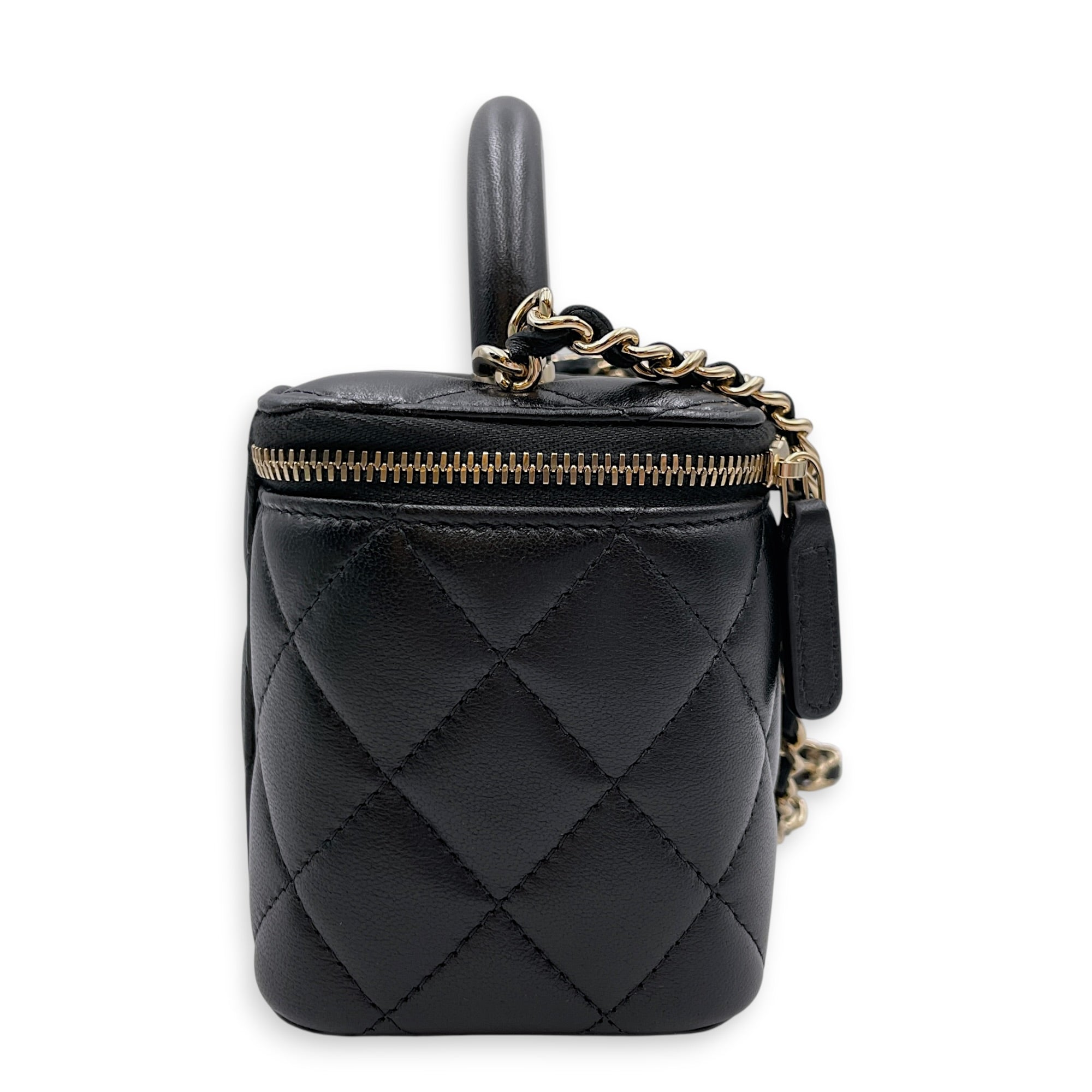 Vanity Case Black Crossbody Bag in Lambskin Gold hardware CL2607-22255 5