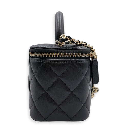 Vanity Case Black Crossbody Bag in Lambskin Gold hardware CL2607-22255 5