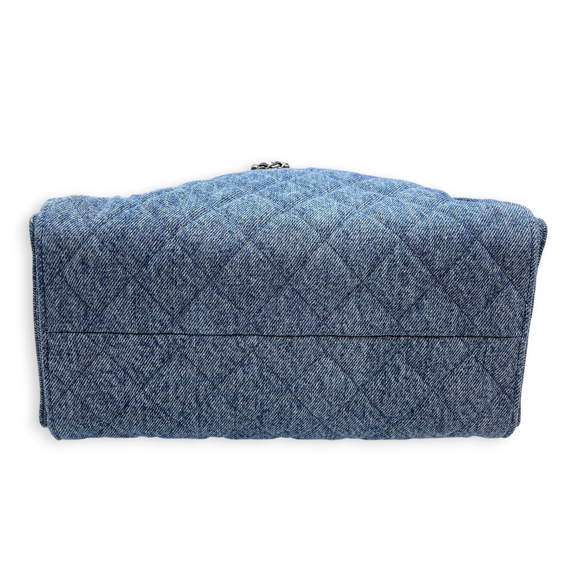 C25 Small Blue Shoulder Bag in Denim Gold hardware CL2607-22261 7