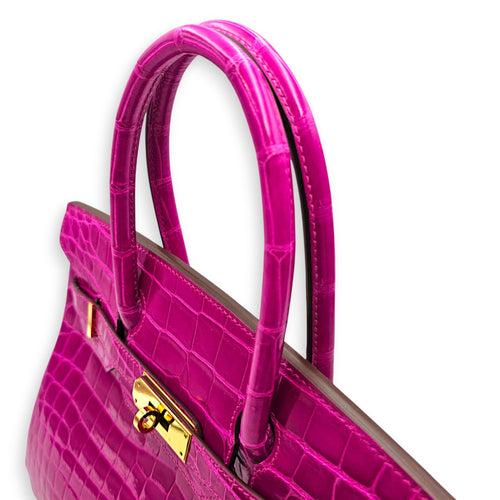 Birkin 30 Rose Scheherazade in Shiny Niloticus Gold hardware CL2607-22263 11