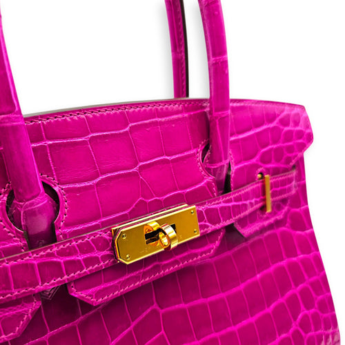 Birkin 30 Rose Scheherazade in Shiny Niloticus Gold hardware CL2607-22263 9