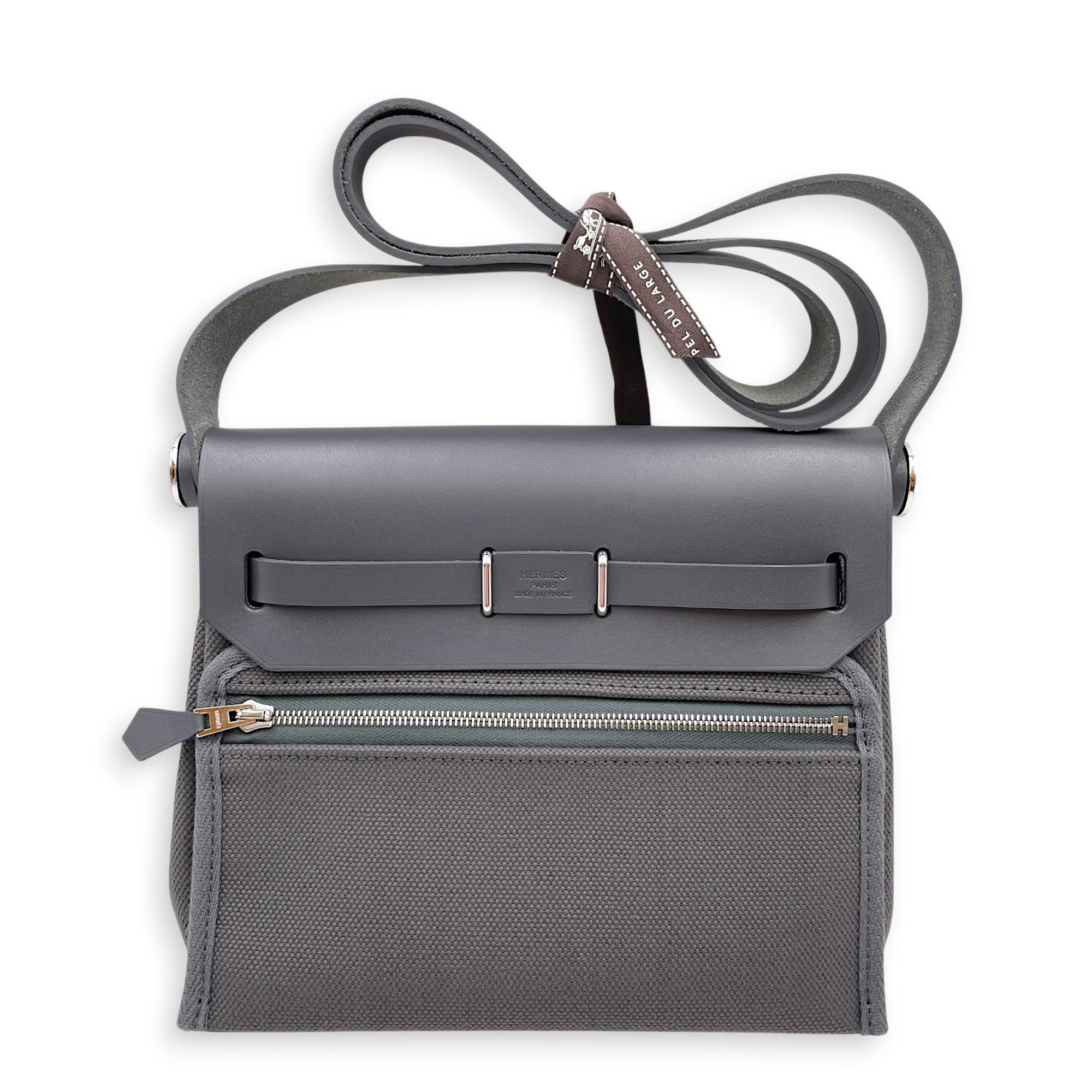 Herbag 20 Ardoise in Vache Hunter/Toile Palladium hardware CL2607-22265 2