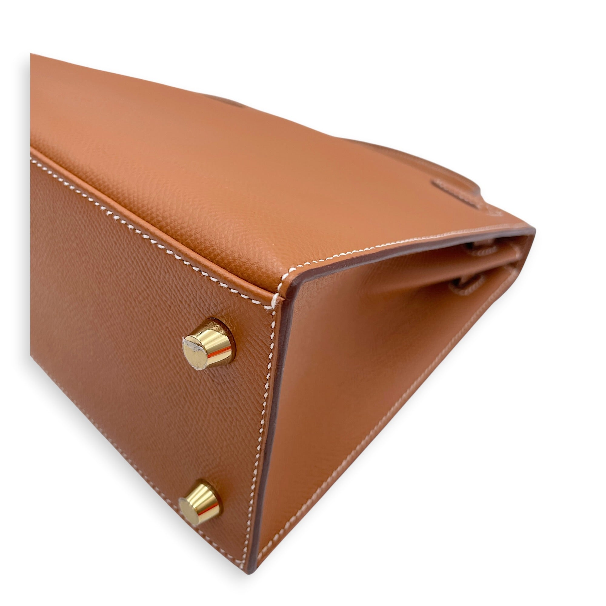 Sellier Kelly 25 Gold in Epsom Gold hardware CL2607-22266 10