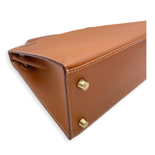 Sellier Kelly 25 Gold in Epsom Gold hardware CL2607-22266 11