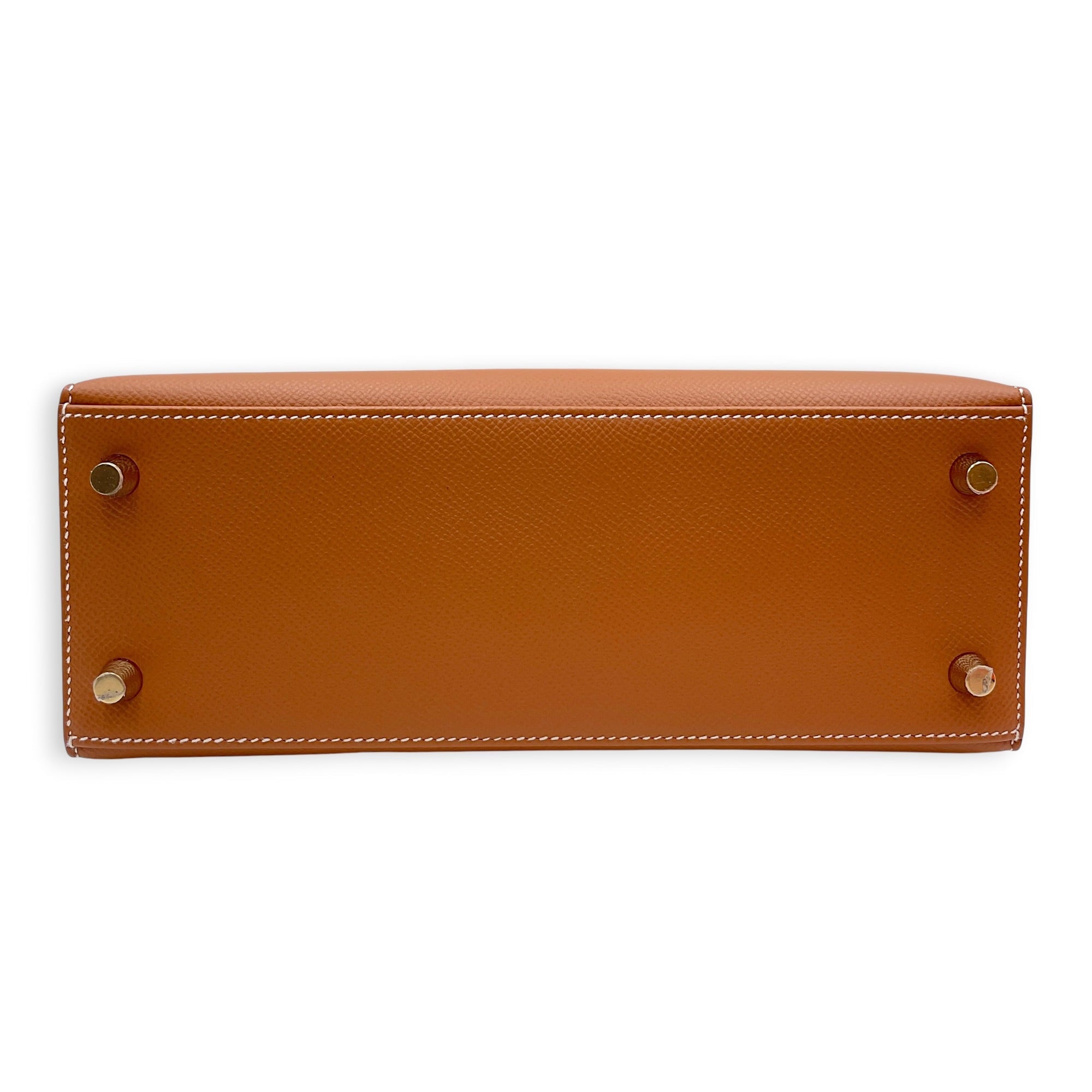 Sellier Kelly 25 Gold in Epsom Gold hardware CL2607-22266 3