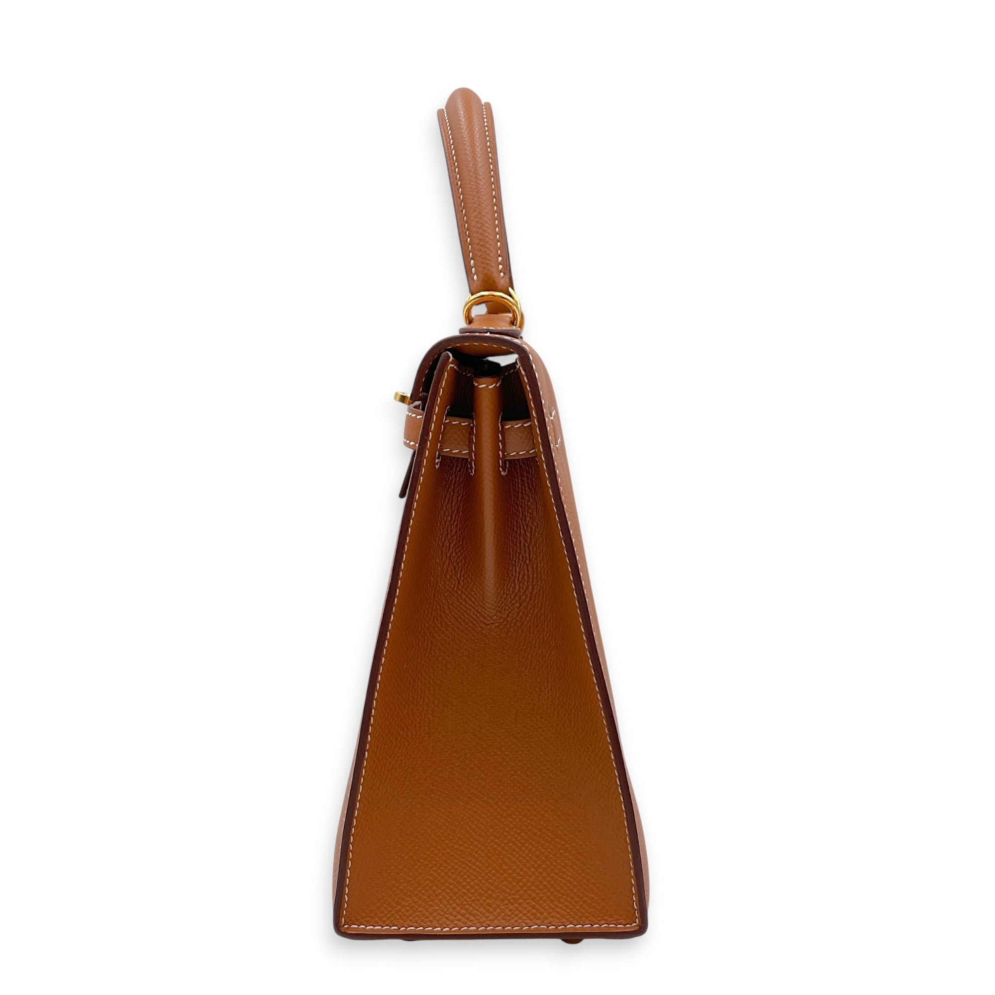 Sellier Kelly 25 Gold in Epsom Gold hardware CL2607-22266 4