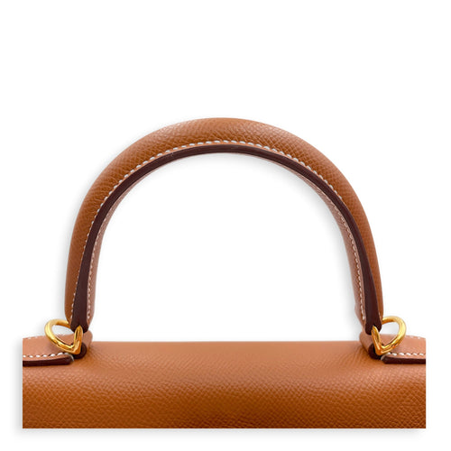 Sellier Kelly 25 Gold in Epsom Gold hardware CL2607-22266 9