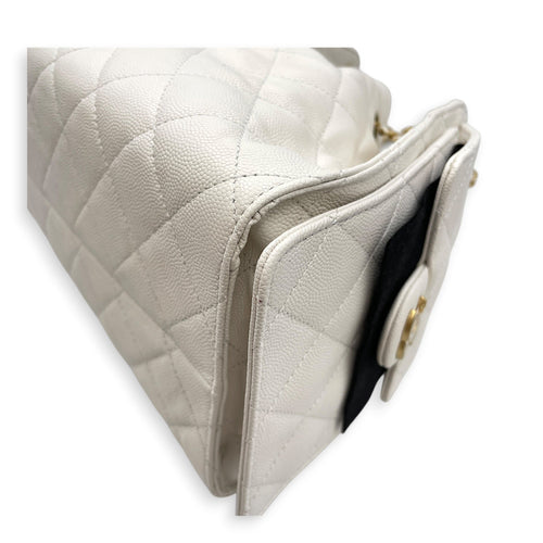 C25 Small White Shoulder Bag Gold hardware CL2607-22269 12