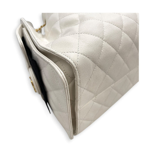 C25 Small White Shoulder Bag Gold hardware CL2607-22269 9