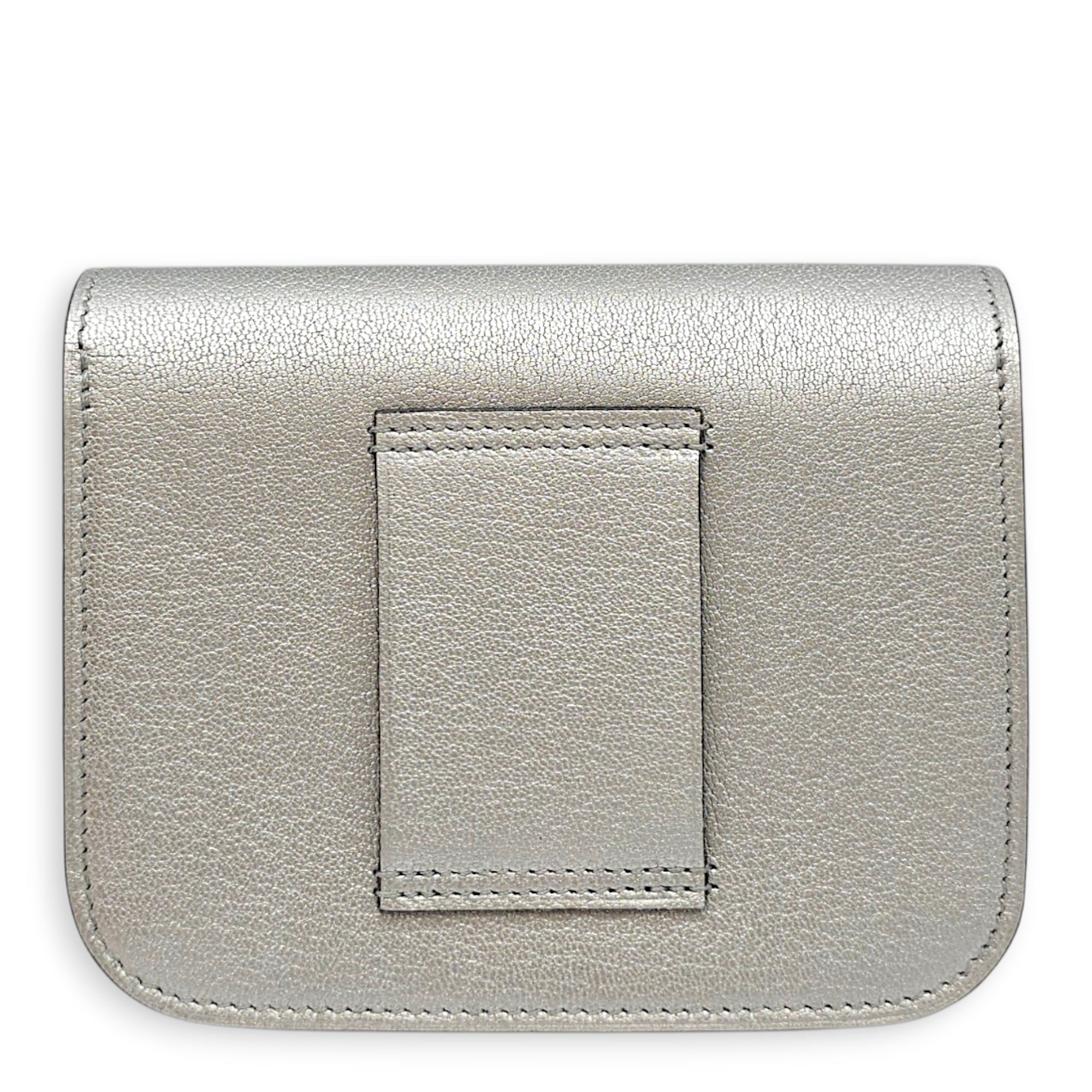 Constance Slim Argent Wallet in Chevre chamkila Palladium hardware CL2607-22277 2