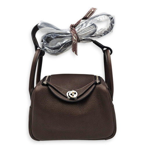 Lindy II Mini Ebene in Barenia Faubourg Palladium hardware CL2607-22278 3