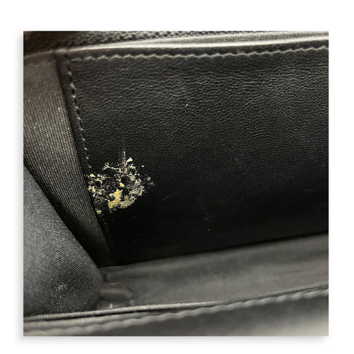Quilted Boy Black Wallet On Chain in Lambskin Gunmetal hardware CL2607-22283 7