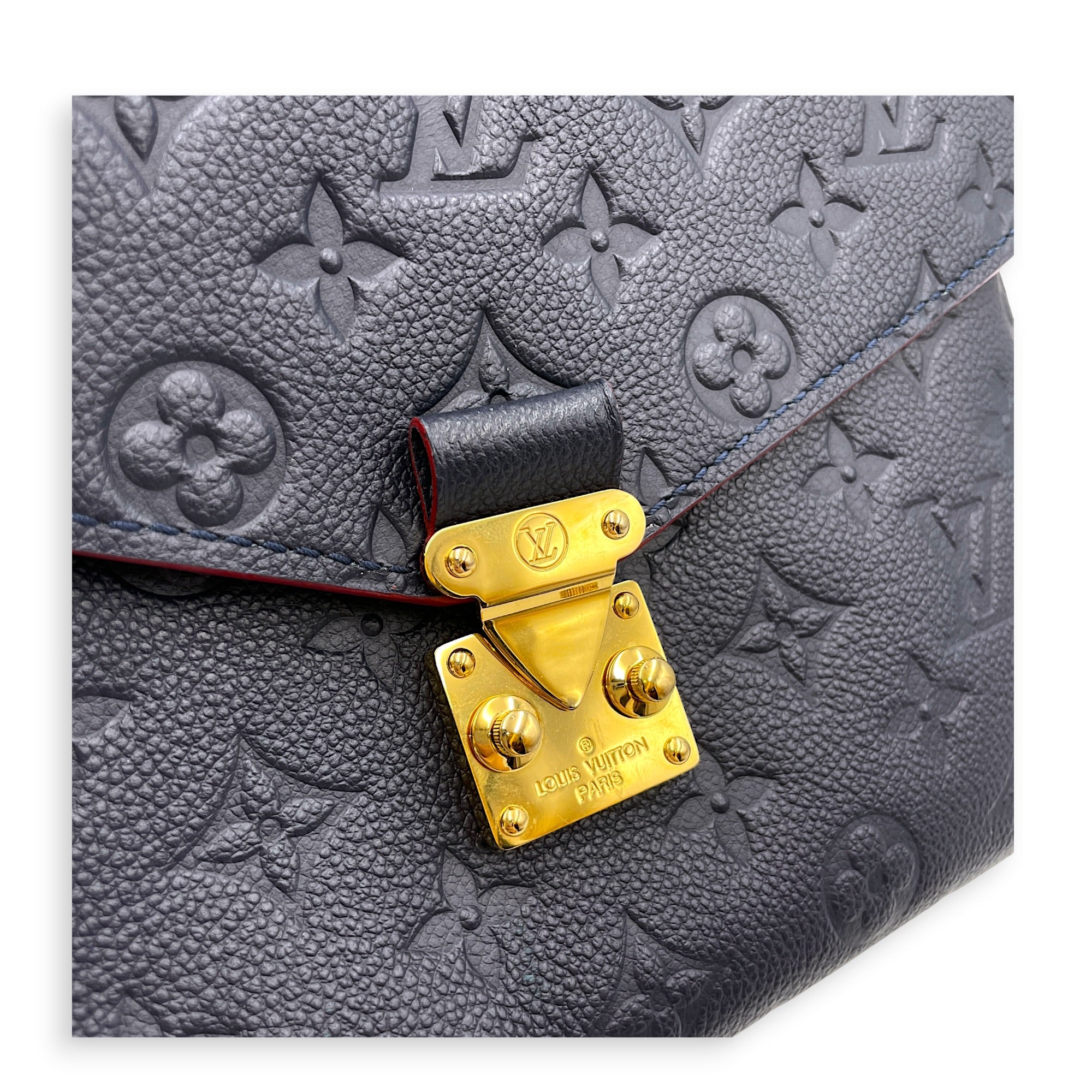 Pochette Metis Blue Crossbody Bag in Empreinte Leather Gold hardware CL2607-22285 11