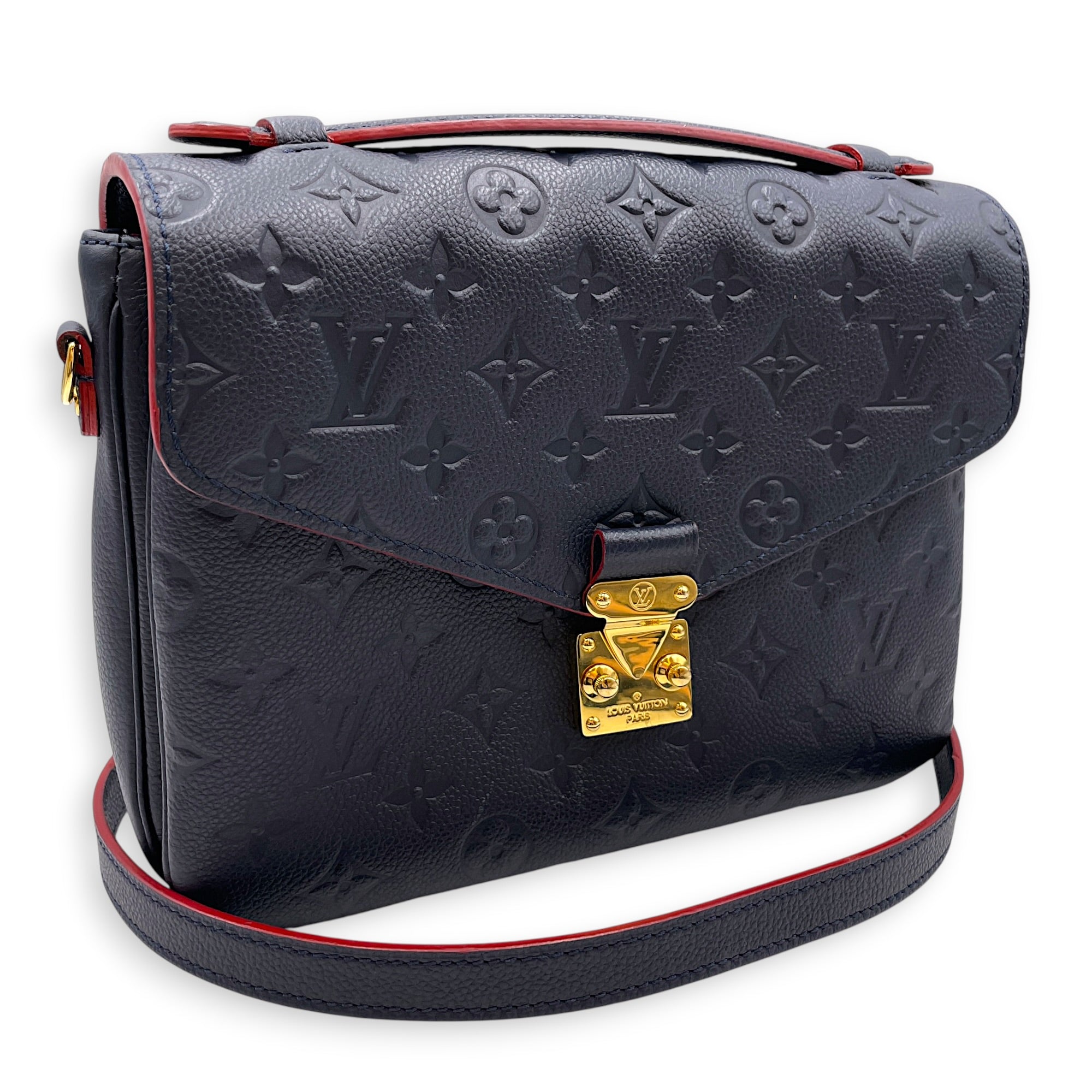 Pochette Metis Blue Crossbody Bag in Empreinte Leather Gold hardware CL2607-22285 14