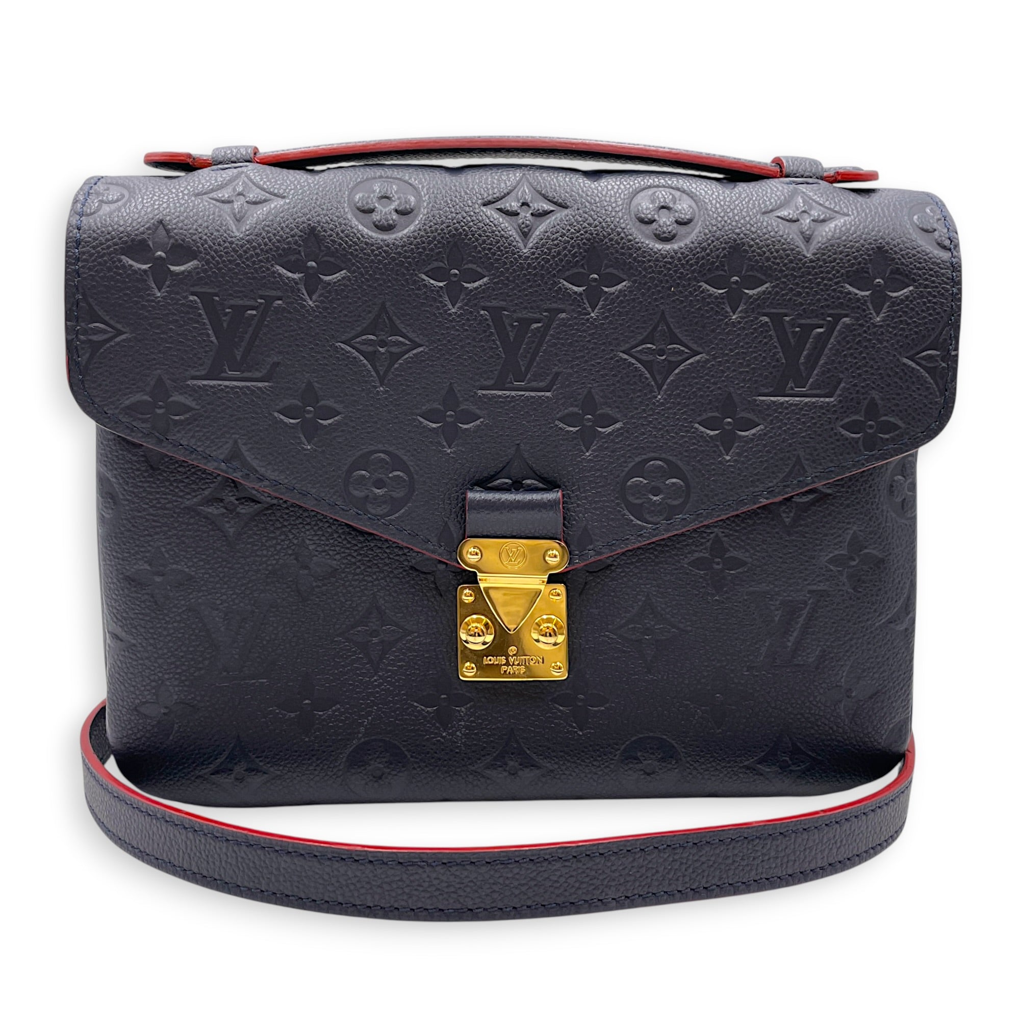 Pochette Metis Blue Crossbody Bag in Empreinte Leather Gold hardware CL2607-22285 15