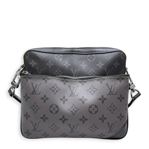 Tri Messenger Eclipse Monogram Reverse Grey Crossbody Bag in Canvas Silver hardware CL2607-22286 1