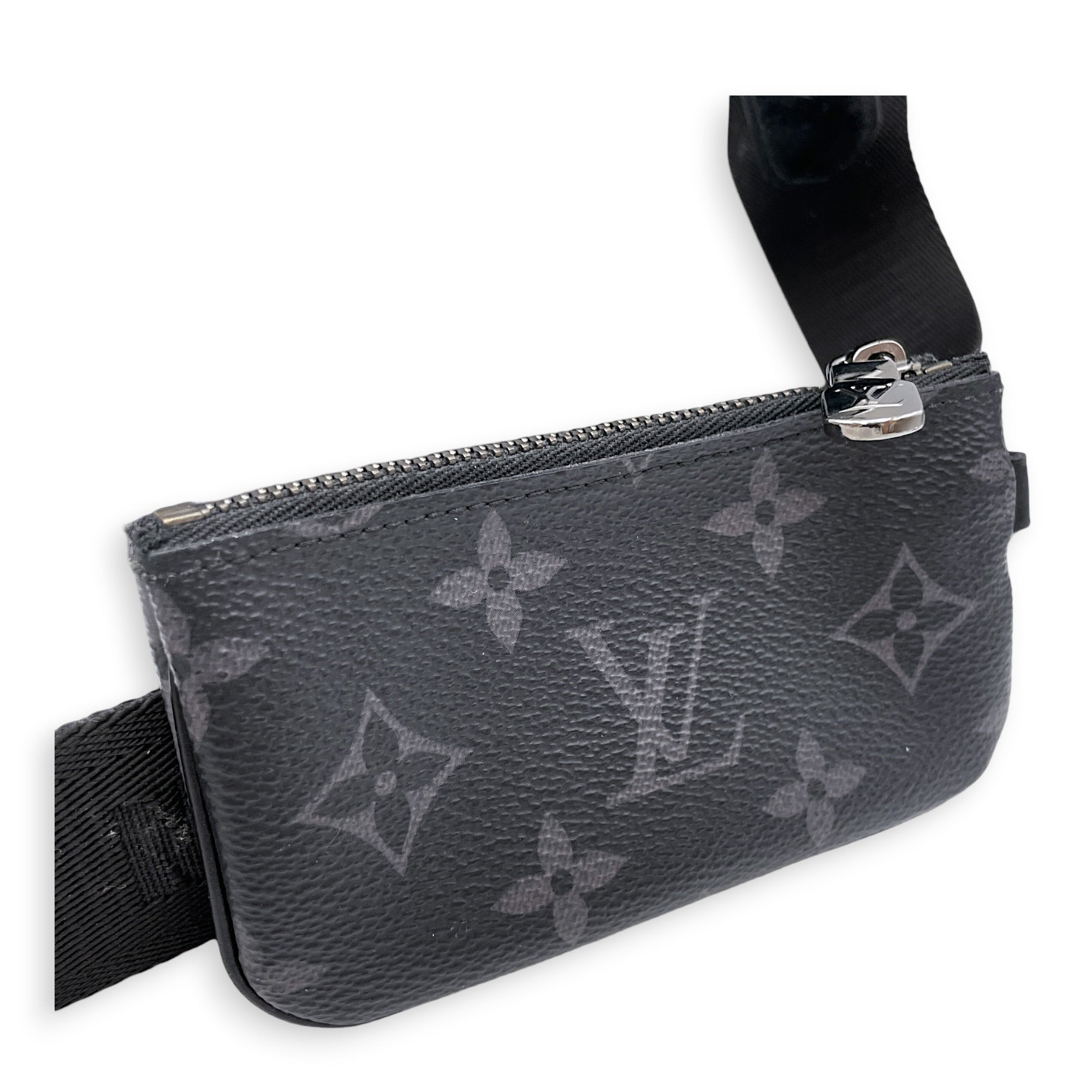 Tri Messenger Eclipse Monogram Reverse Grey Crossbody Bag in Canvas Silver hardware CL2607-22286 12
