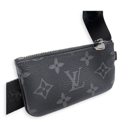 Tri Messenger Eclipse Monogram Reverse Grey Crossbody Bag in Canvas Silver hardware CL2607-22286 12