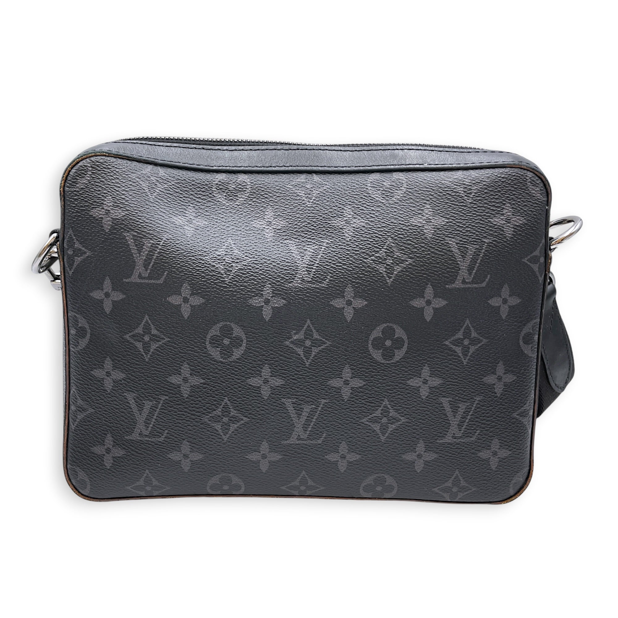 Tri Messenger Eclipse Monogram Reverse Grey Crossbody Bag in Canvas Silver hardware CL2607-22286 2