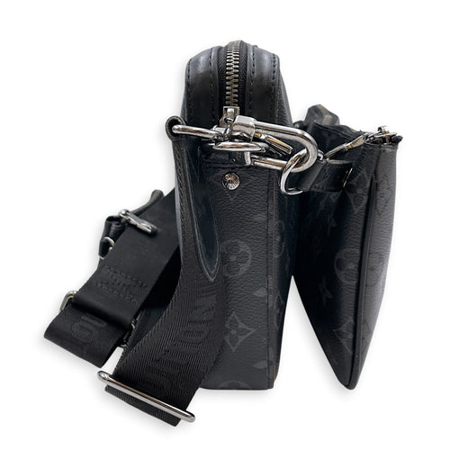 Tri Messenger Eclipse Monogram Reverse Grey Crossbody Bag in Canvas Silver hardware CL2607-22286 3