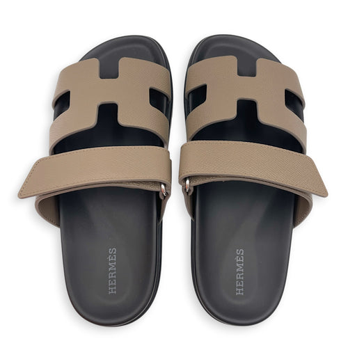 Chypre Sandal 37 Etoupe Sandals in Epsom