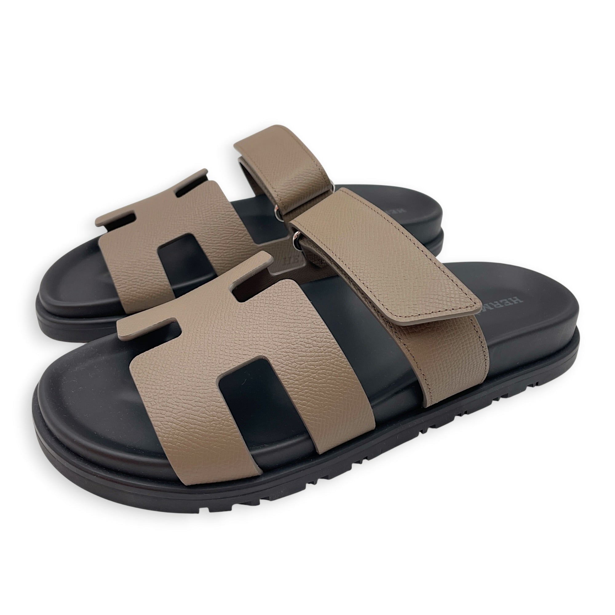 Chypre Sandal 37 Etoupe Sandals in Epsom