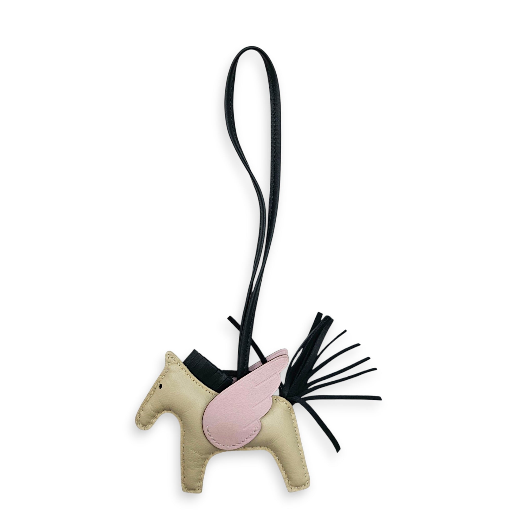 Pegasus PM Craie/Mauve Pale/Vert Cypres Bag Accessory in Swift