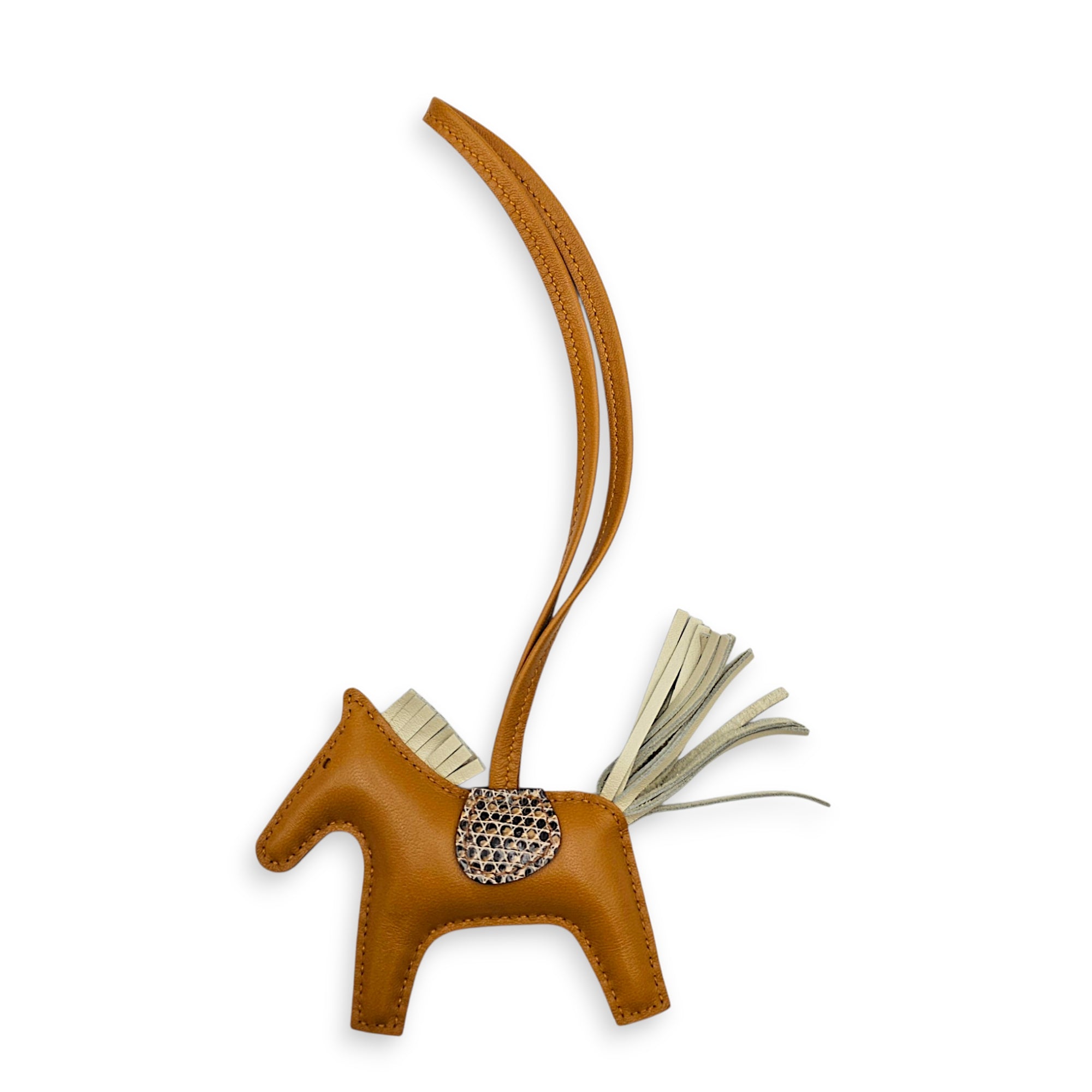 Rodeo Touch  PM Sesame/Craie/dessert Bag Accessory in Swift/Lizard Varanus Salvator CL2607-22295 2