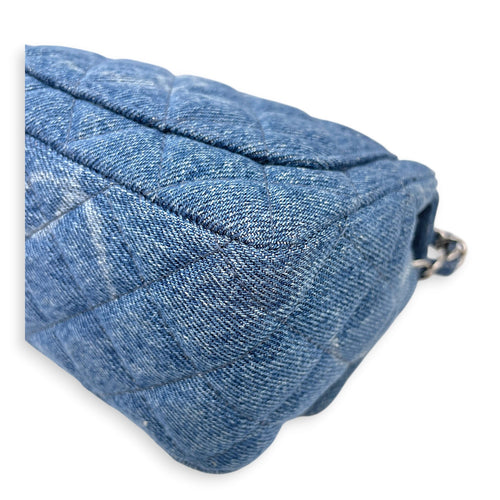 Square Mini Blue Crossbody Bag in Denim Silver hardware CL2607-22301 12
