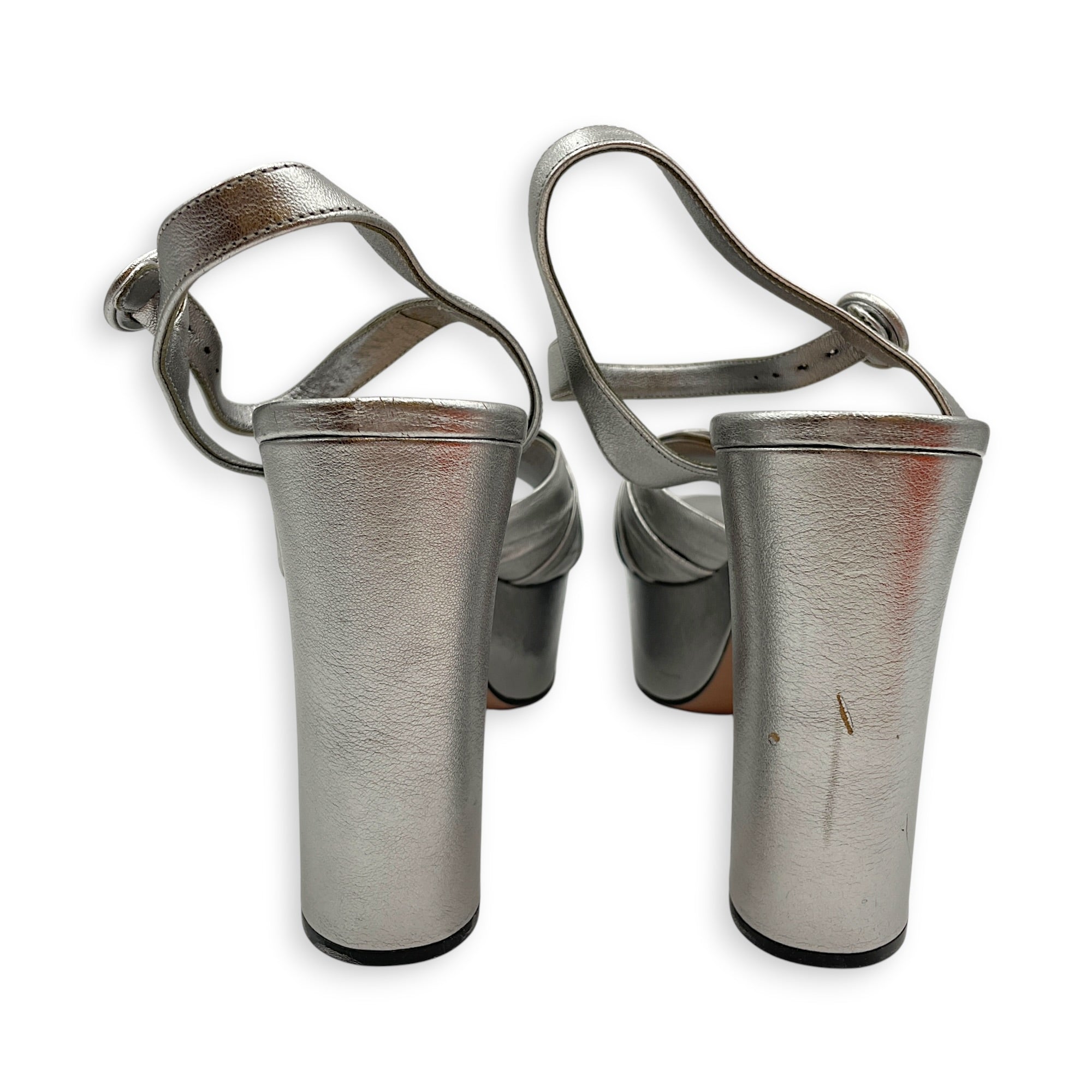 Platform 40 Metallic Silver Sandals CL2607-22310 3