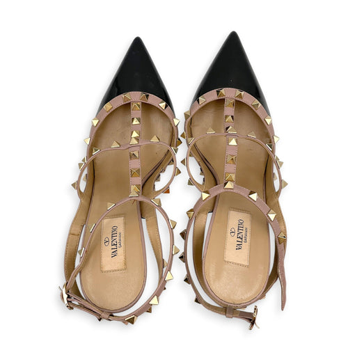Garavani Rockstuds 41 Black Pumps in Patent Leather Gold hardware CL2607-22311 1